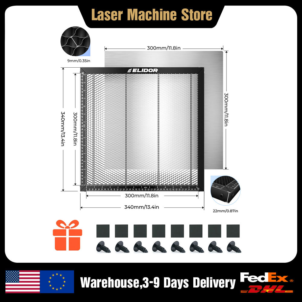 Honeycomb Laser Bed - Meja Kerja Laser ELIDOR Honeycomb 340x340mm